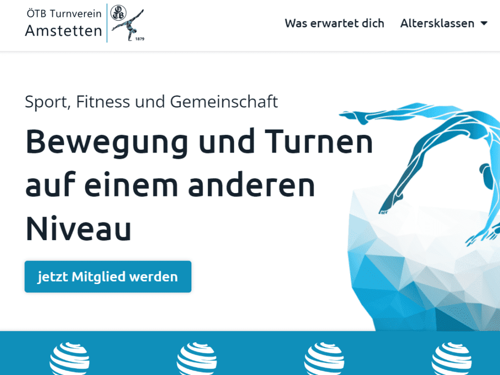 Screenshot Webseite vom 9.6.2023